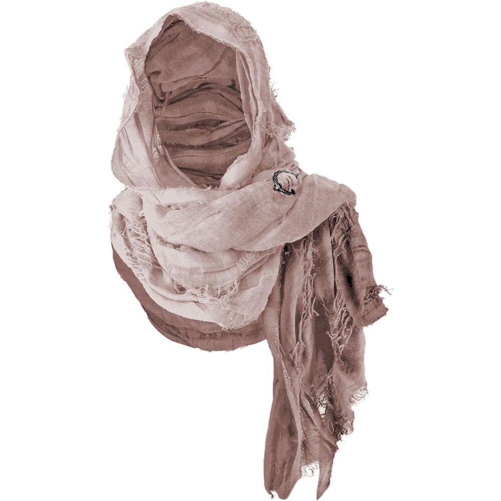 Dune Hooded Shawl Viking Brooch Medieval Cloak Capes Cosplay Accessory